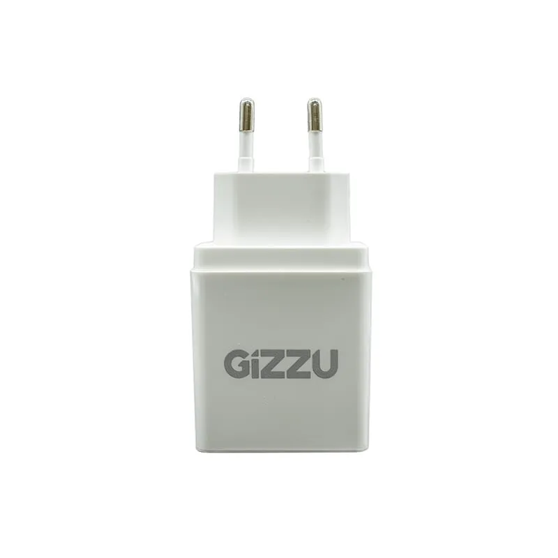 Gizzu Wall Charger Dual Usb Port 3.4A - White