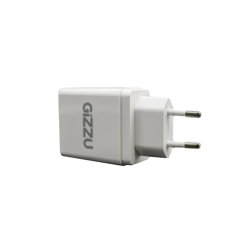 Gizzu Wall Charger Dual Usb Port 3.4A - White