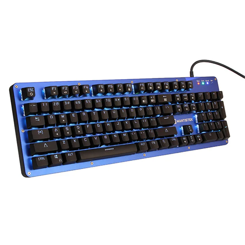 GK2 Mechanical Keyboard 104 Keys NKRO RGB Blue Red Black Brown Switch Computer Gaming Keyboard LED Backlight