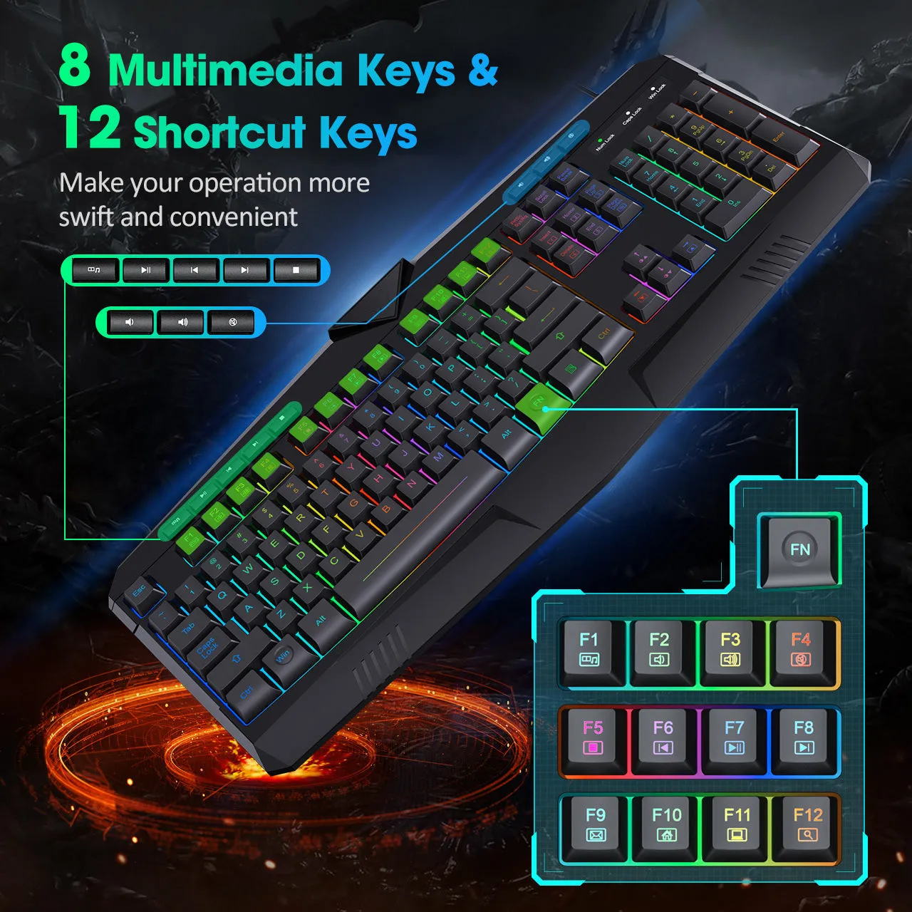 GK232 RGB Gaming Keyboard