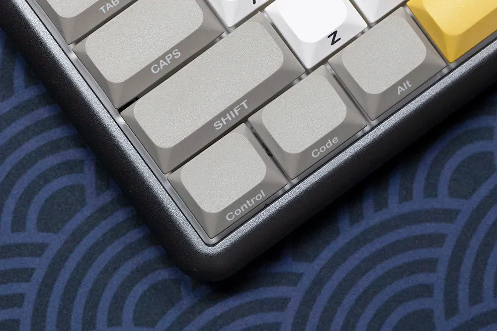 GKs Simple Style Keycap for Low Profile MX Stem Gaming Mechanical Keyboard Dye Subbed Keycap Side print font Grey Thin