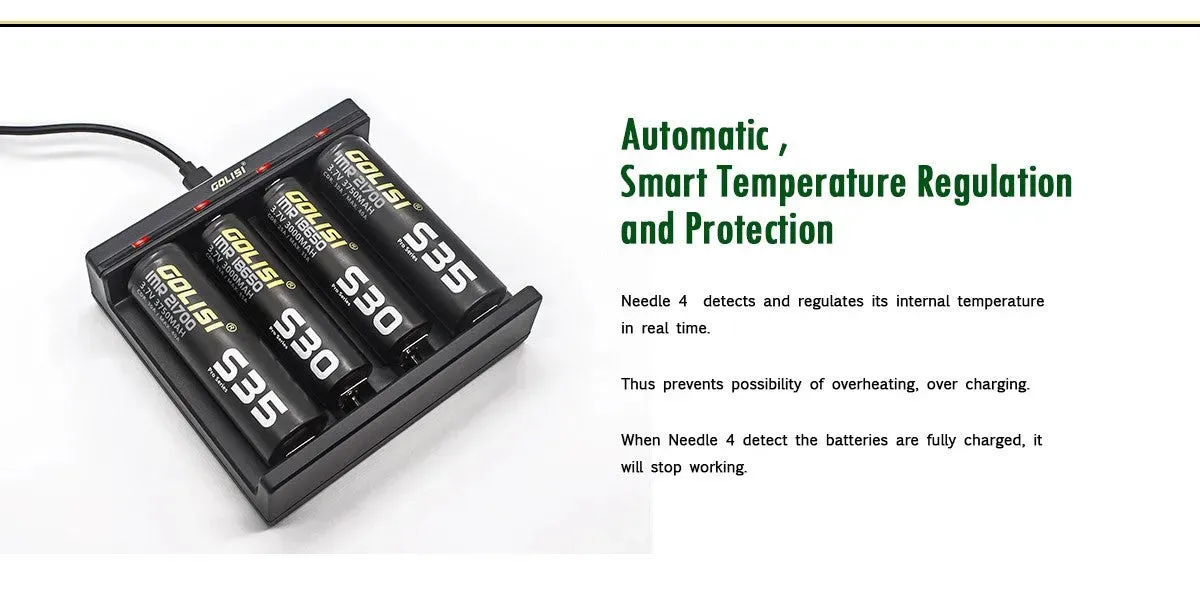 Golisi Needle 4 Smart USB Battery Charger