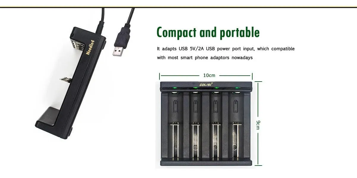 Golisi Needle 4 Smart USB Battery Charger