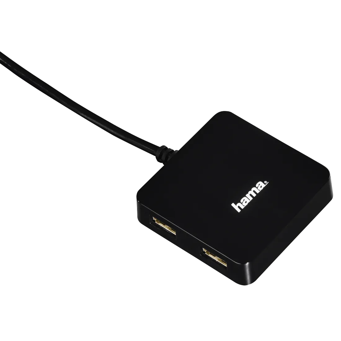 Hama 0.3M Buspowered 4 Ports USB 2.0 Hub - Black | 121318