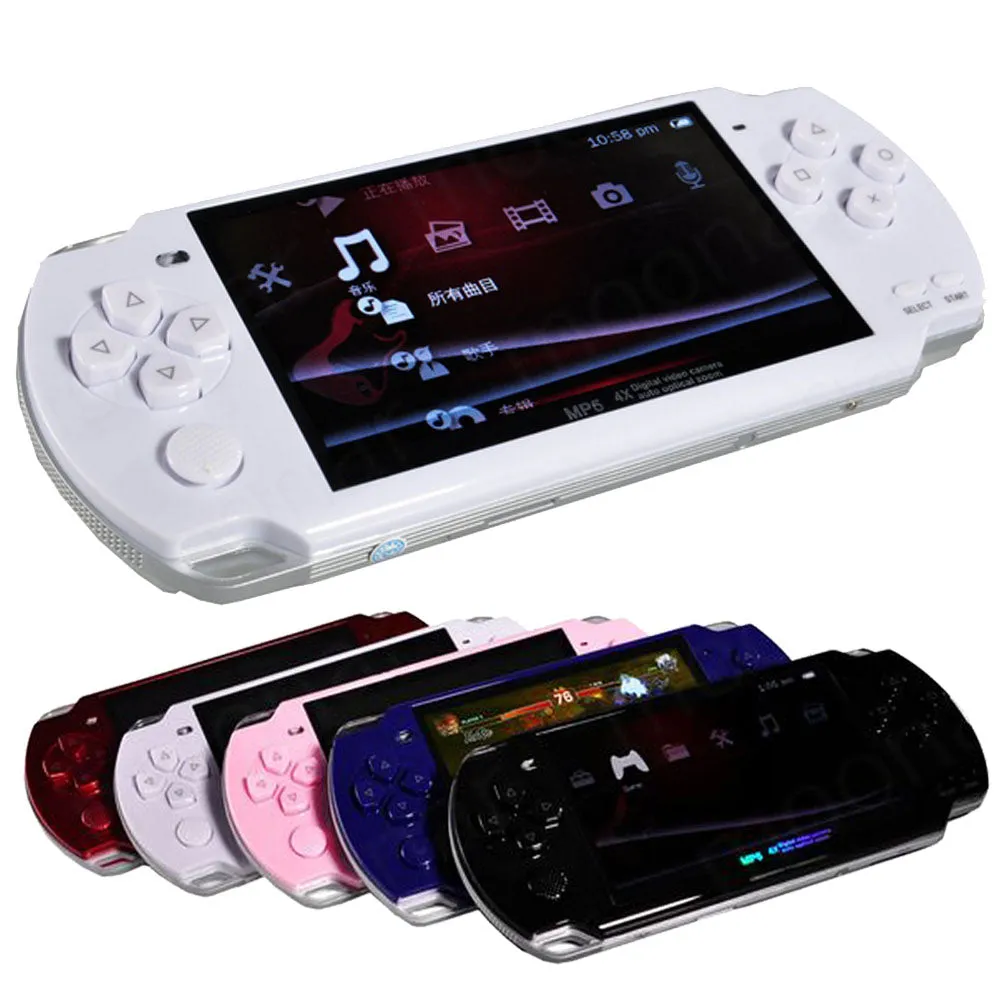 Handheld Game Console 4.3 inch screen mp4 player MP5 game player real 8GB support for psp game,camera,video,e-book