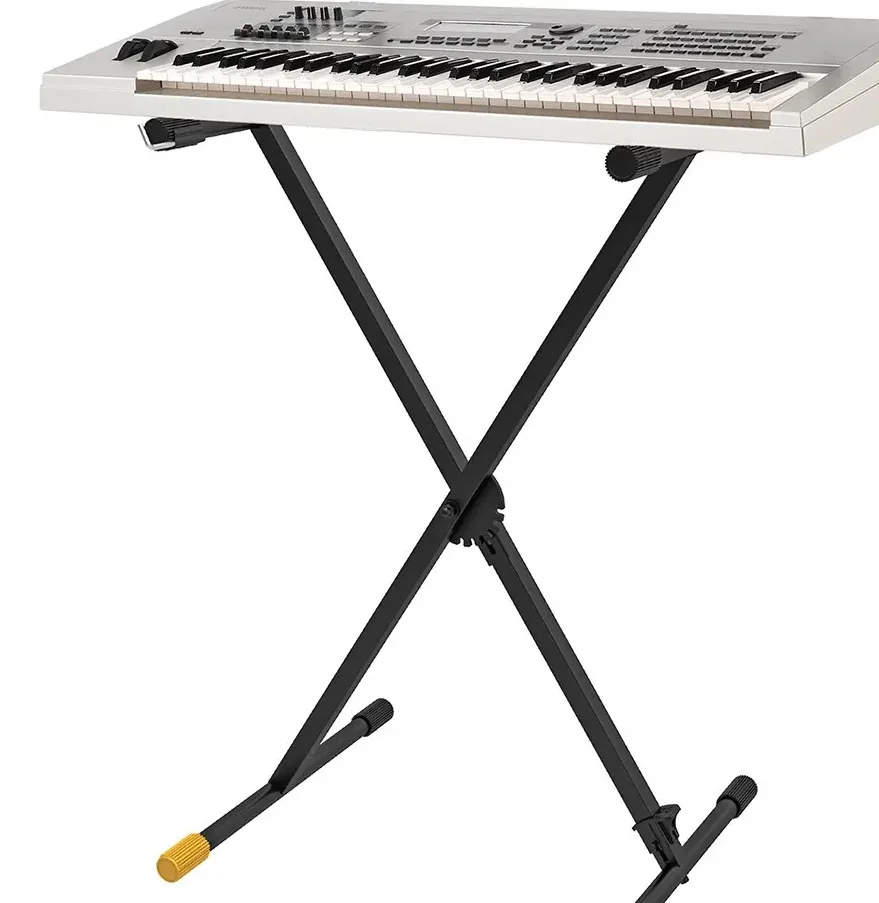 Hercules EZ Step Keyboard Stand with Adjustable Rubber Foot Design KS100B