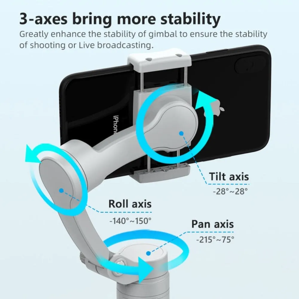 High-Quality 3-Axis Foldable Smartphone Handheld Stabilizer