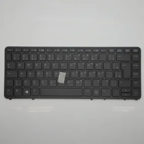 HP EliteBook Laptop Keyboard Backlit Brazil-Portuguese 736654-201 731179-201