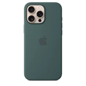 iPhone 16 Pro Max Silicone Case with MagSafe - Lake Green