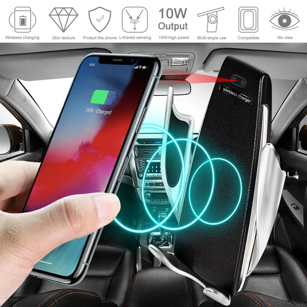 IR Sensor Automatic Clamp Wireless Car Phone Charger