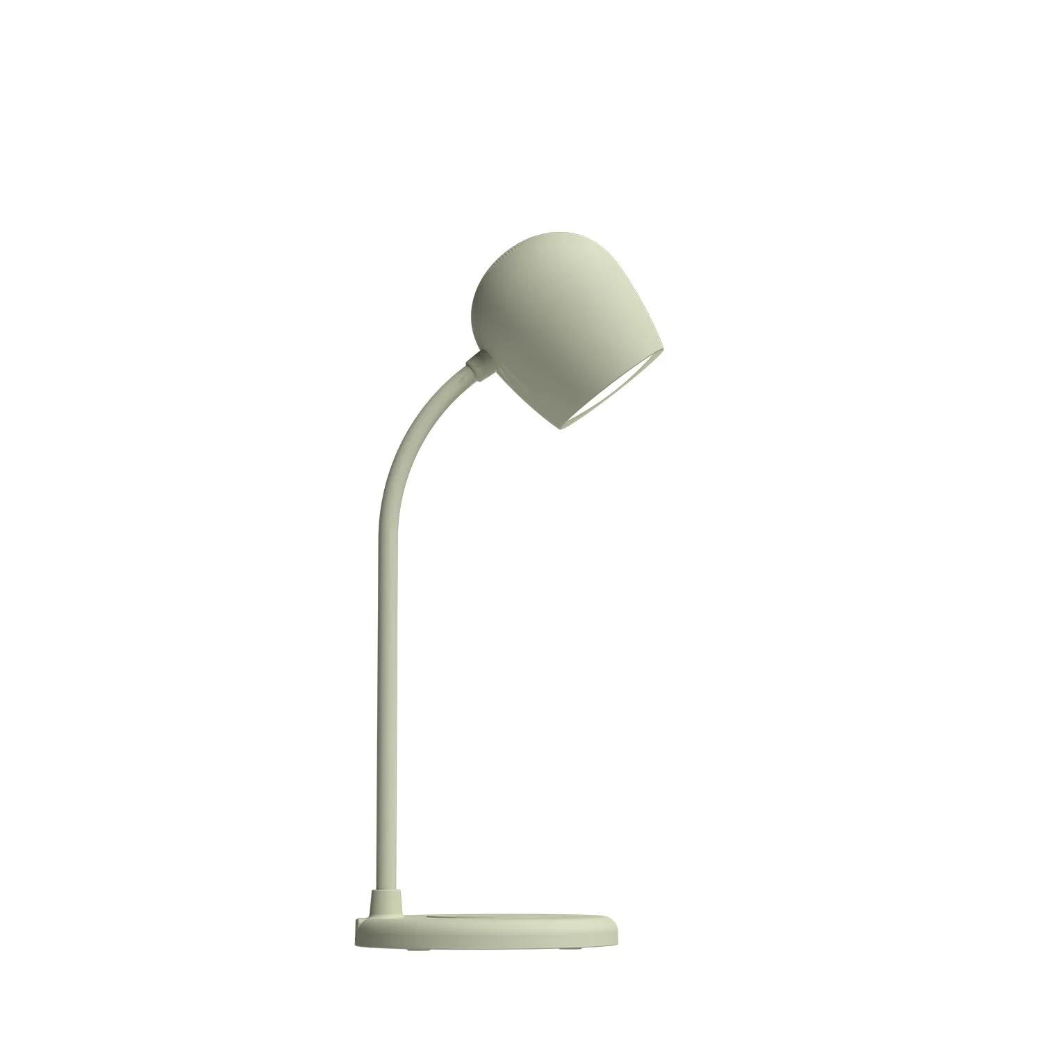 kreafunk | ellie table lamp with speaker   charger | olive - LC