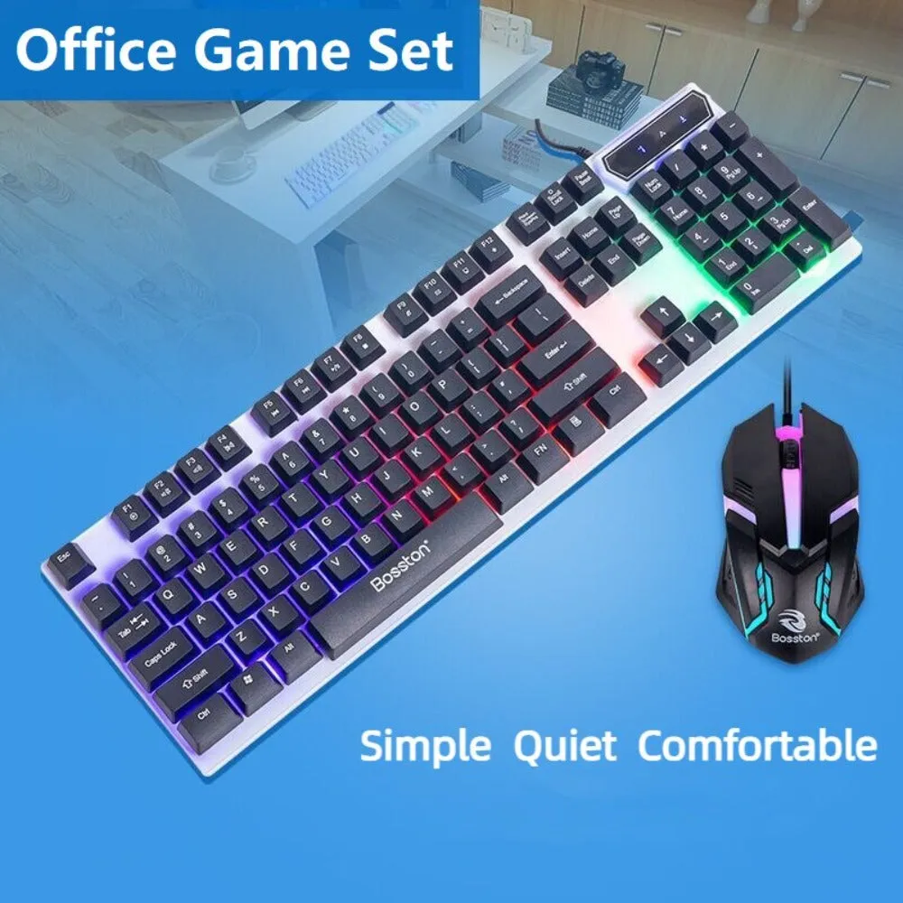 LED Gaming Keyboard and Mouse Set