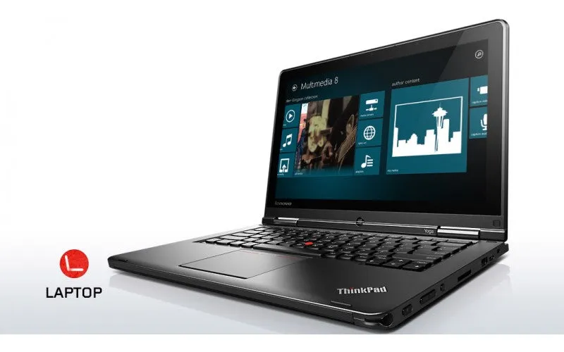 Lenovo Thinkpad Yoga Tablet 2in1 Touchscreen | 12.5" IPS | Intel Core i7-5600U (5th Gen) | 8GB RAM | 256GB SSD Solid State Drive | Convertible (2-in-1) Tablet/Laptop with Drawing Stylus Digitizer Pen |  Windows 10 Pro