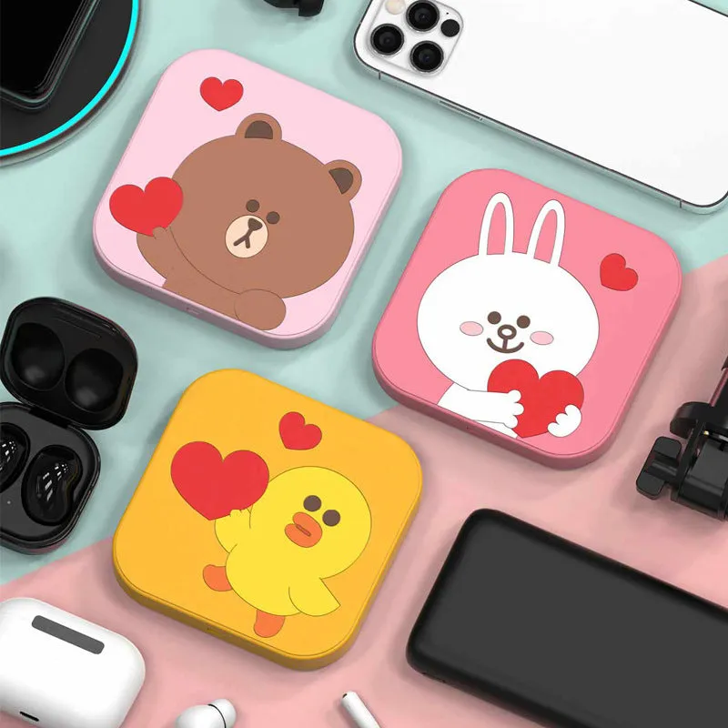 Line Friends 15W Heart Silicone Wireless Charger