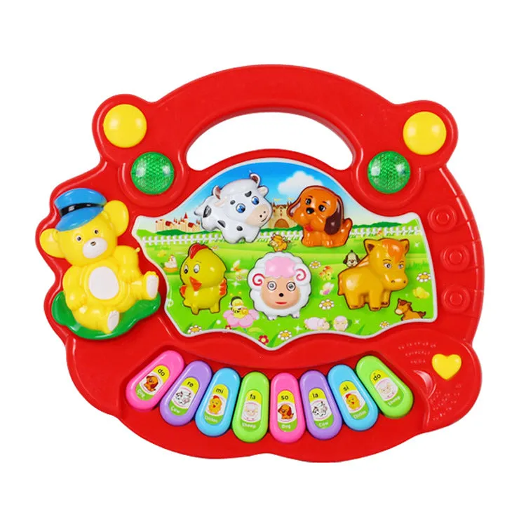 Little Gigglers World Educational Farm Animal Keyboard Musical Toy