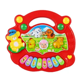 Little Gigglers World Educational Farm Animal Keyboard Musical Toy