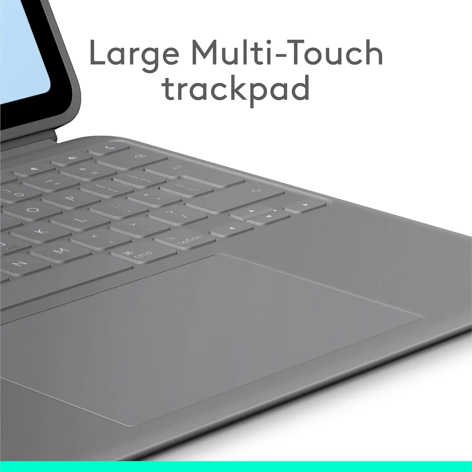 Logitech Combo Touch Keyboard Case for iPad Pro 11" (M2, 4th/5th Gen) - Detachable Backlit Keyboard with Kickstand, QWERTY UK Layout - Grey