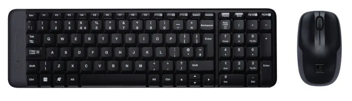 Logitech Keyboard And Mouse Set Mk220 - Black