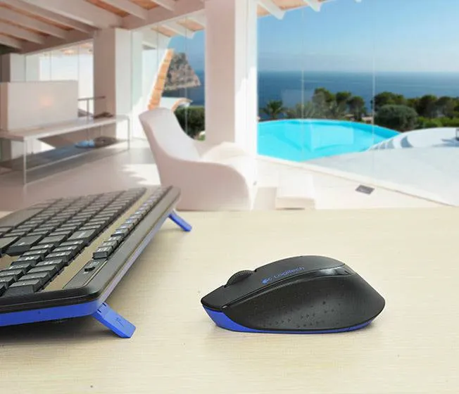 Logitech MK345 Comfort Wireless Keyboard and Mouse Combo Comfortable wireless combo with palm rest