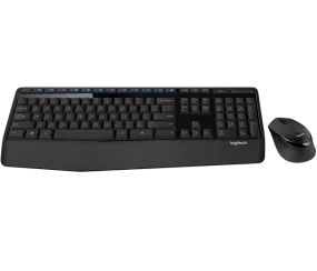 Logitech MK345 Comfort Wireless Keyboard and Mouse Combo Comfortable wireless combo with palm rest