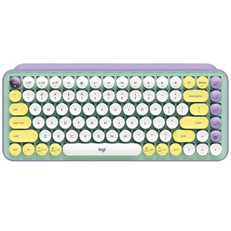 Logitech POP KEYS Colorful Bluetooth Mechanical Keyboard with Round Keycaps