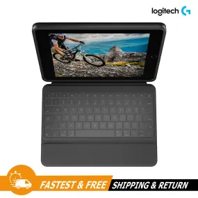 Logitech Rugged Folio Spill Proof Keyboard Case Smart Connector for iPad 7 8 9th