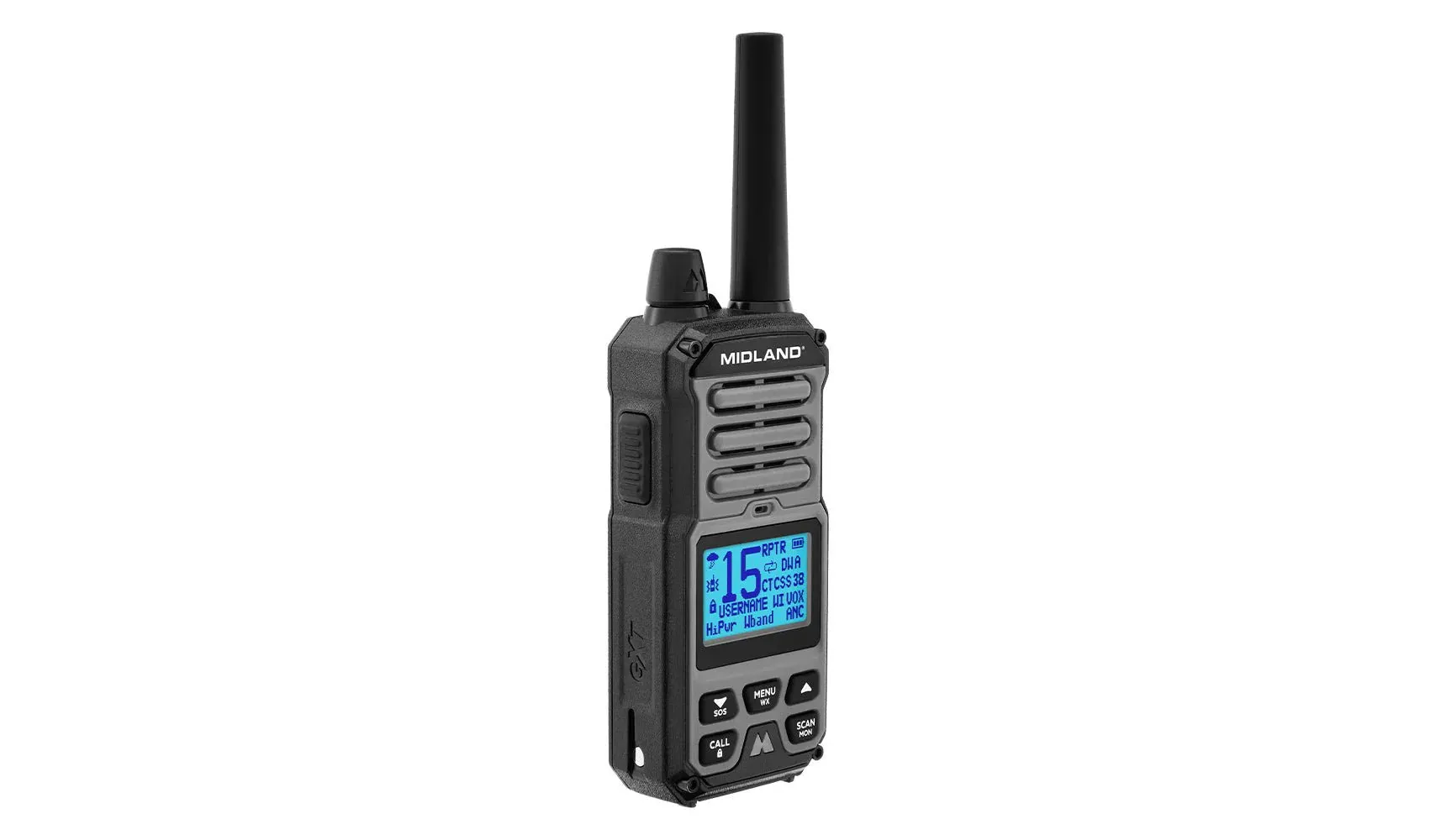 Midland 5-Watt GMRS Handheld Two-Way Radio GXT67 PRO