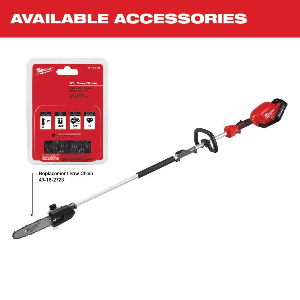 Milwaukee 2825-21PS M18 FUEL 10" Pole Saw Kit w/ QUIK-LOK