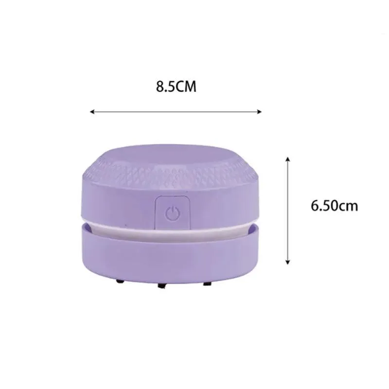 Mini Desk Usb Keyboard Handheld Vacuum Cleaner F49-8-1034 Purple