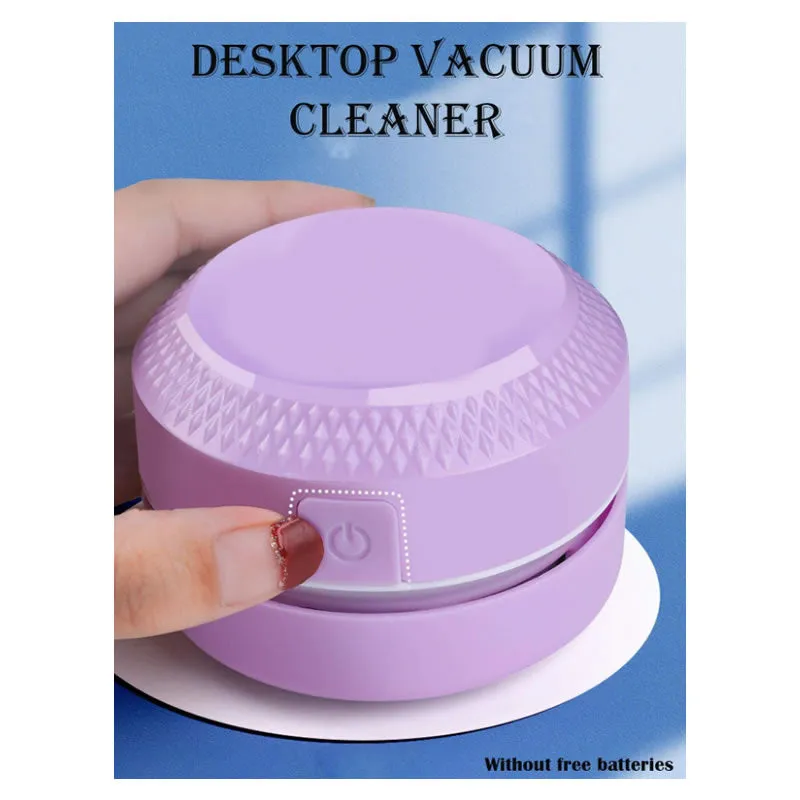 Mini Desk Usb Keyboard Handheld Vacuum Cleaner F49-8-1034 Purple