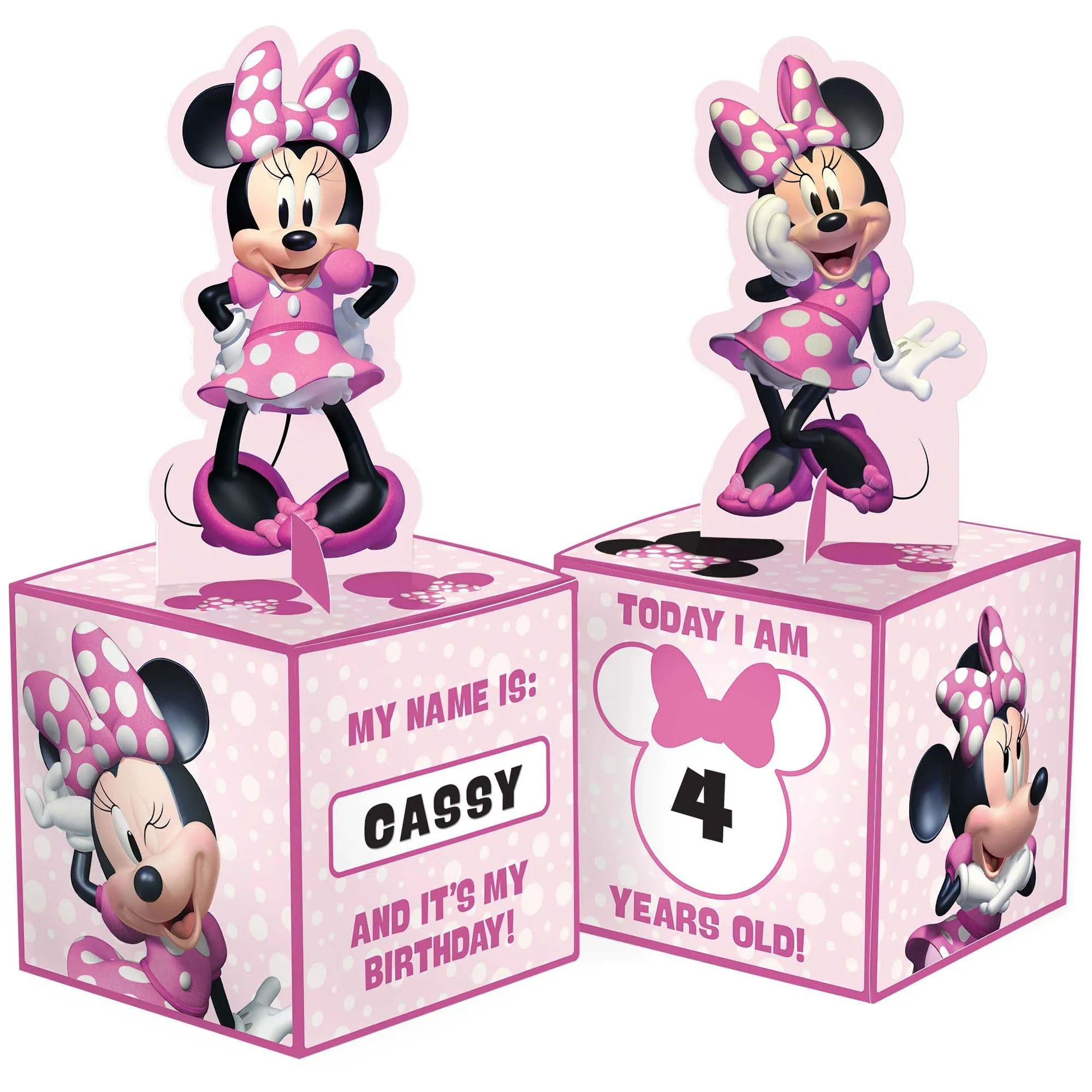 Minnie Mouse Forever Birthday Paper Table Centerpiece Decoration Kit, 2 Count