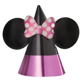 Minnie Mouse Forever party hats, 8 per package