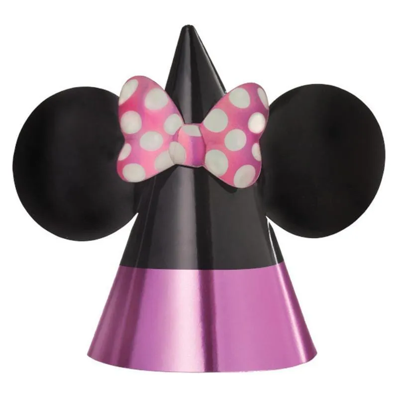 Minnie Mouse Forever party hats, 8 per package