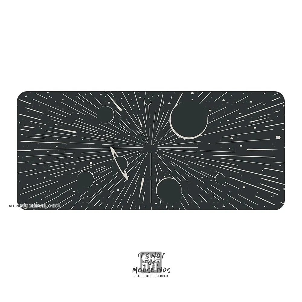 Mousepad Solar System Planet 900 400 4mm Stitched Edges /Rubber High quality soft outer space Universe SUN