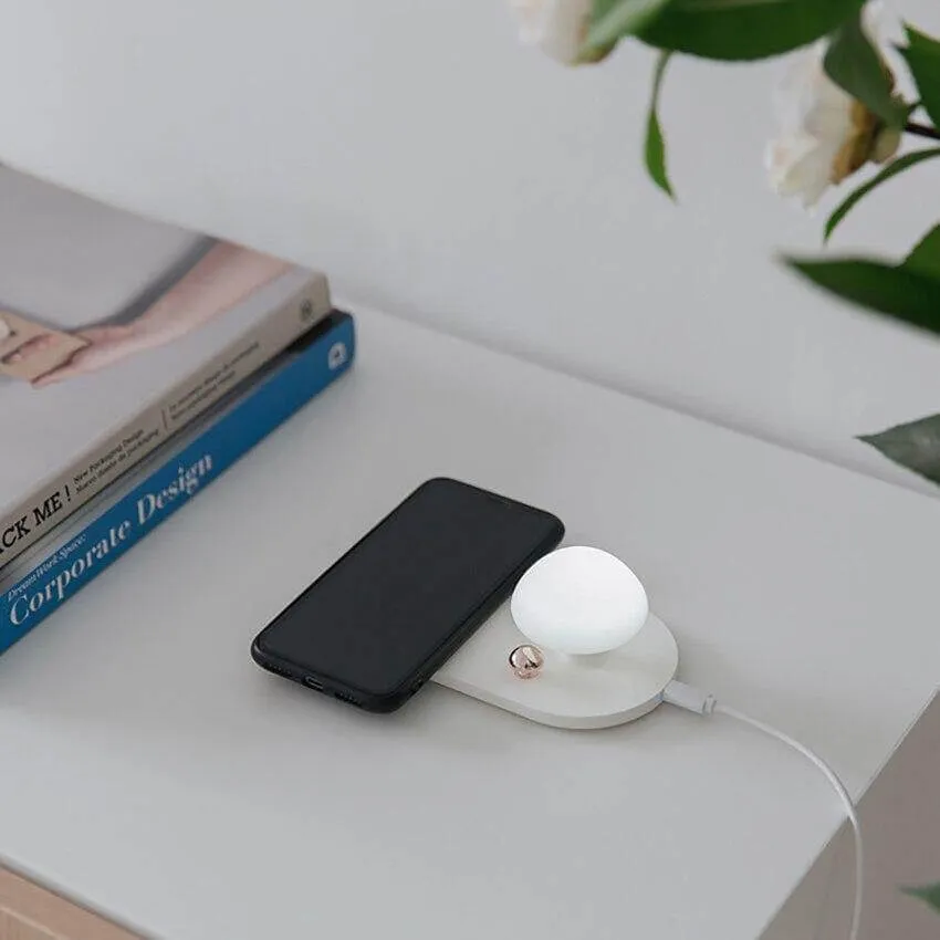 Mushroom USB Wireless Charging Night Light