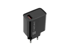 Natec Mains Charger Ribera Usb-A 18W Black