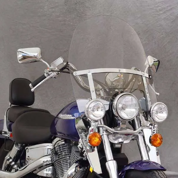 National Cycle N2210 Touring Heavy Duty Clear Windshield for Wide Frame Honda Cruisers