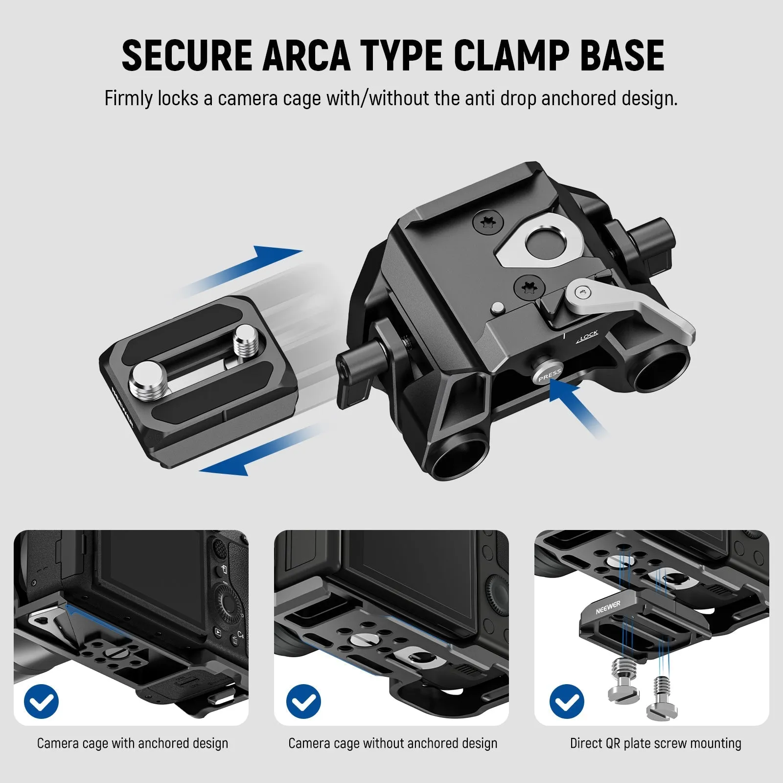 NEEWER 15mm LWS Baseplate Kit