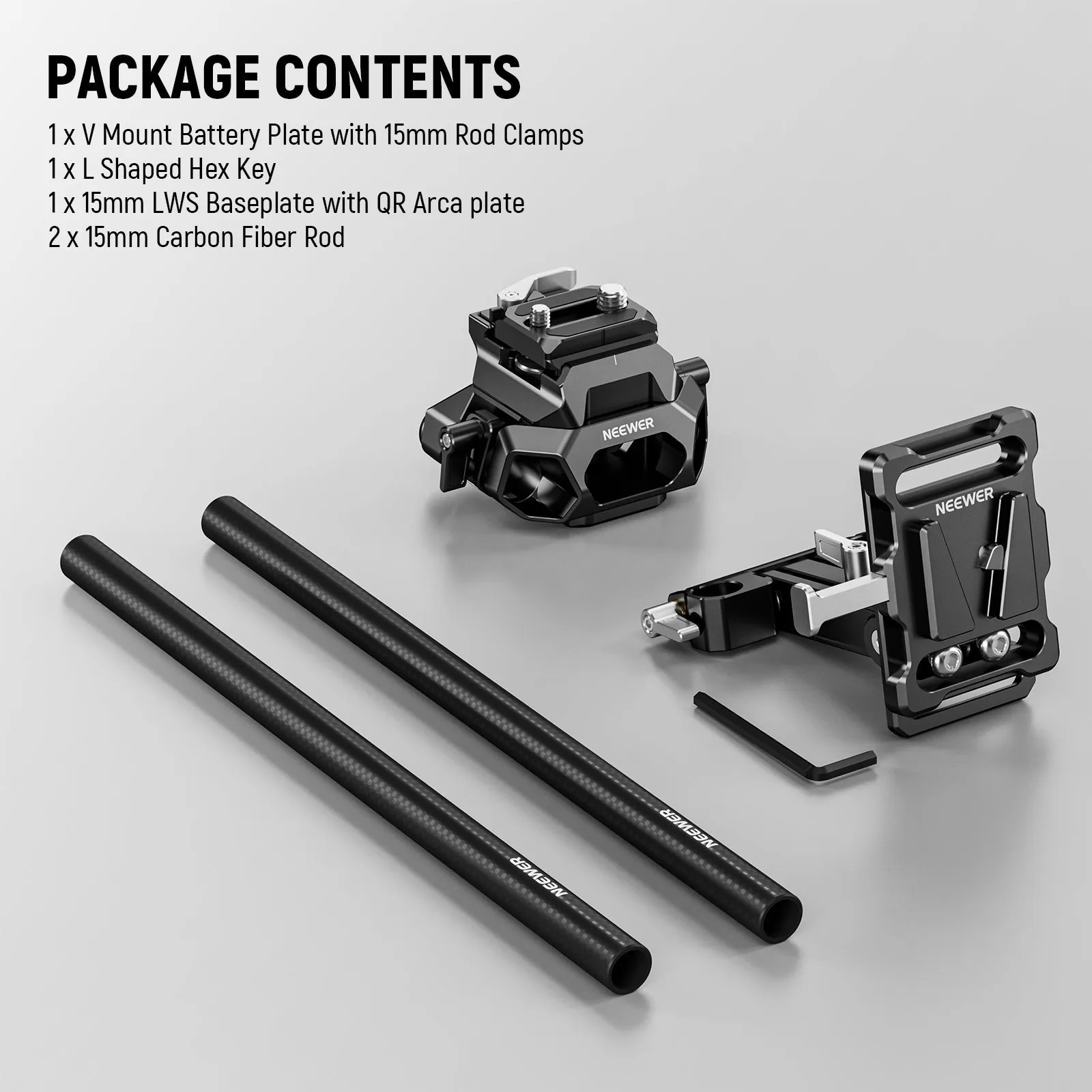 NEEWER 15mm LWS Baseplate Kit