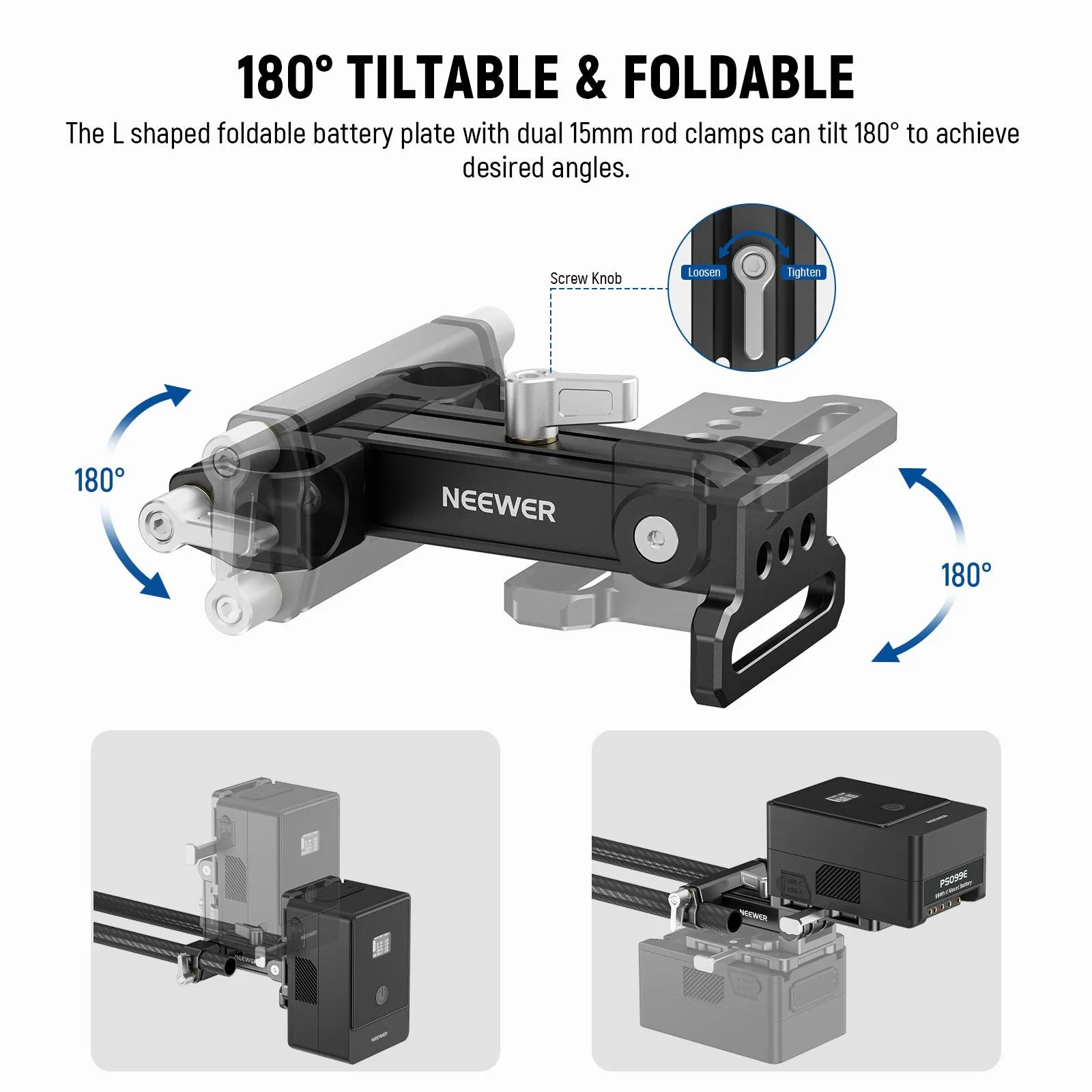 NEEWER 15mm LWS Baseplate Kit