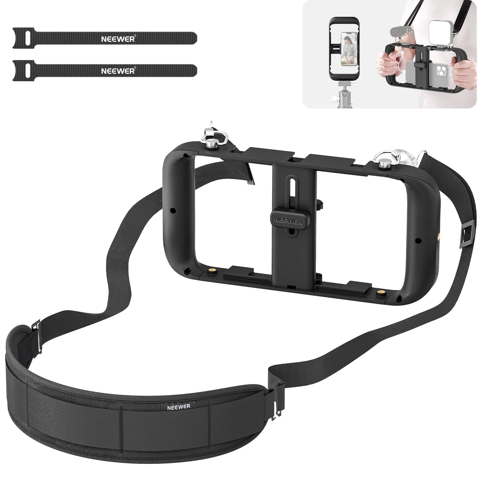 NEEWER A104 Smartphone Video Rig with Neck Strap