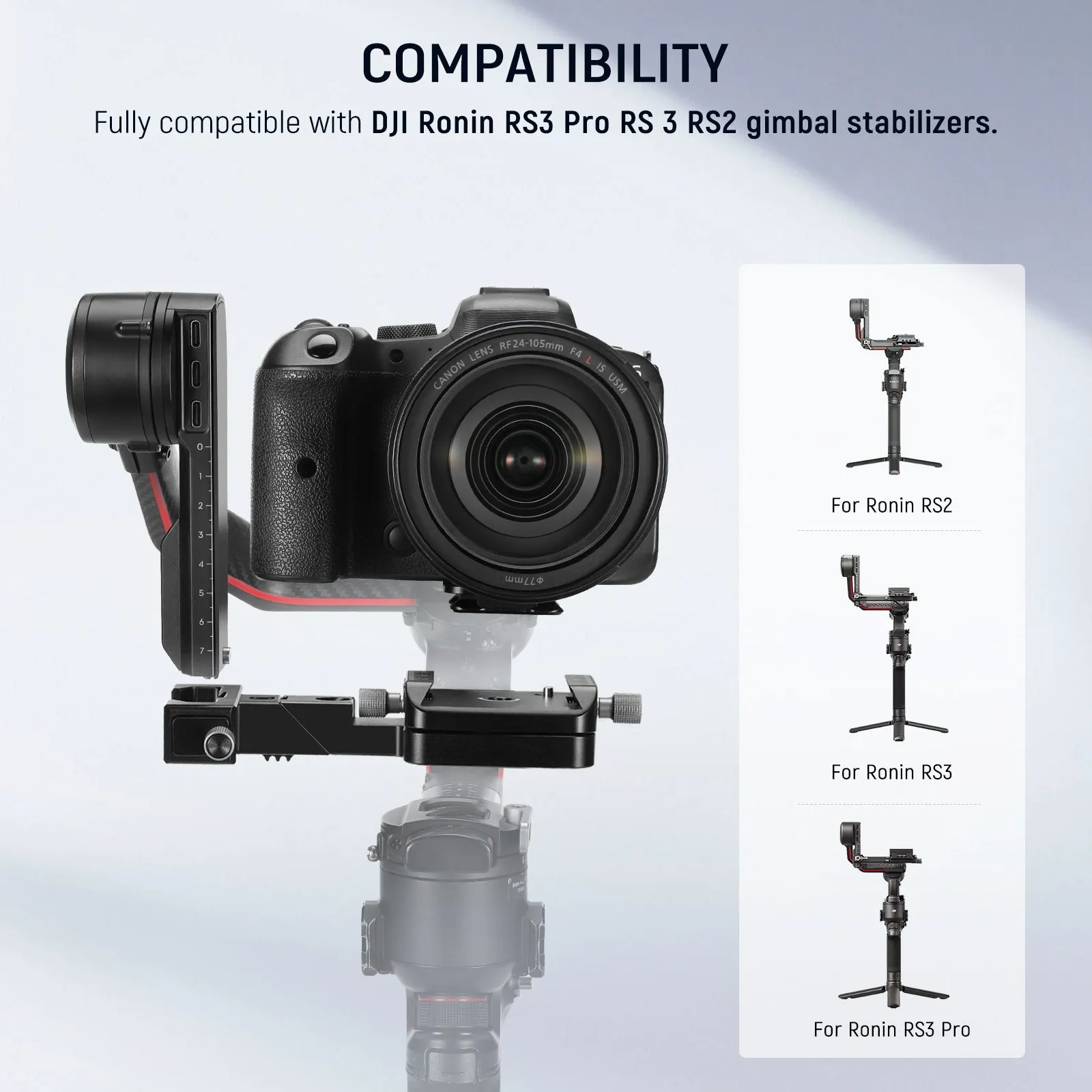 NEEWER CA027 Vertical Camera Mount for Ronin RS3 Pro RS 3 RS 2 Gimbal