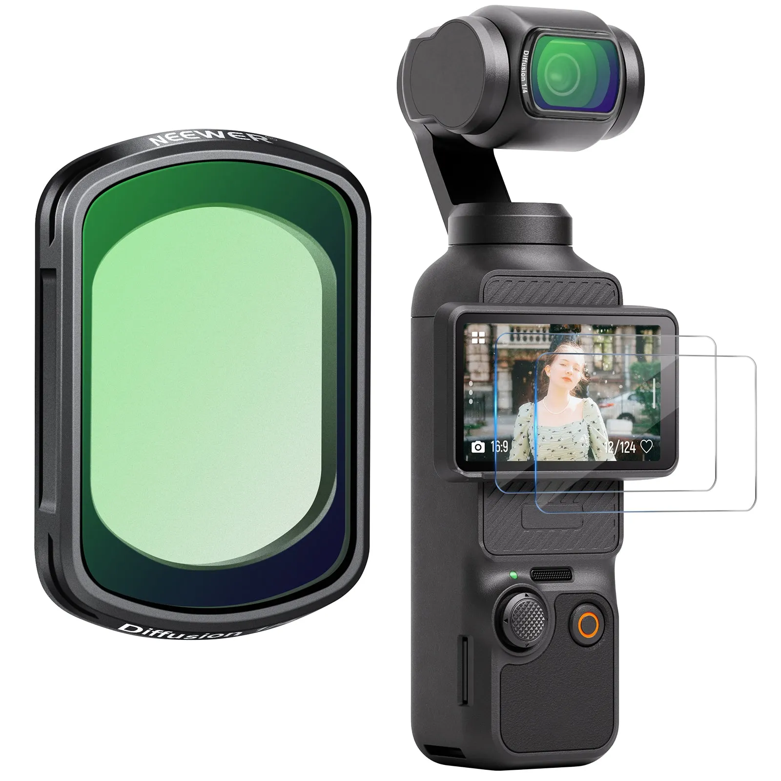 NEEWER Magnetic Black Diffusion Filter for DJI OSMO Pocket 3