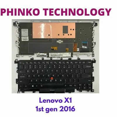 NEW Keyboard for Lenovo Thinkpad X1 Yoga 1st Gen 20FQ 20FR, 2016, Backlit