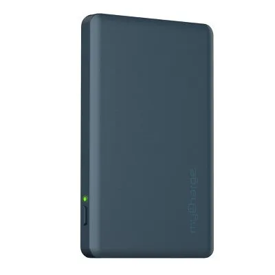 New - myCharge Maglock 3k 3000mAh/12W Wireless Charger   USB-C Power Bank - Blue