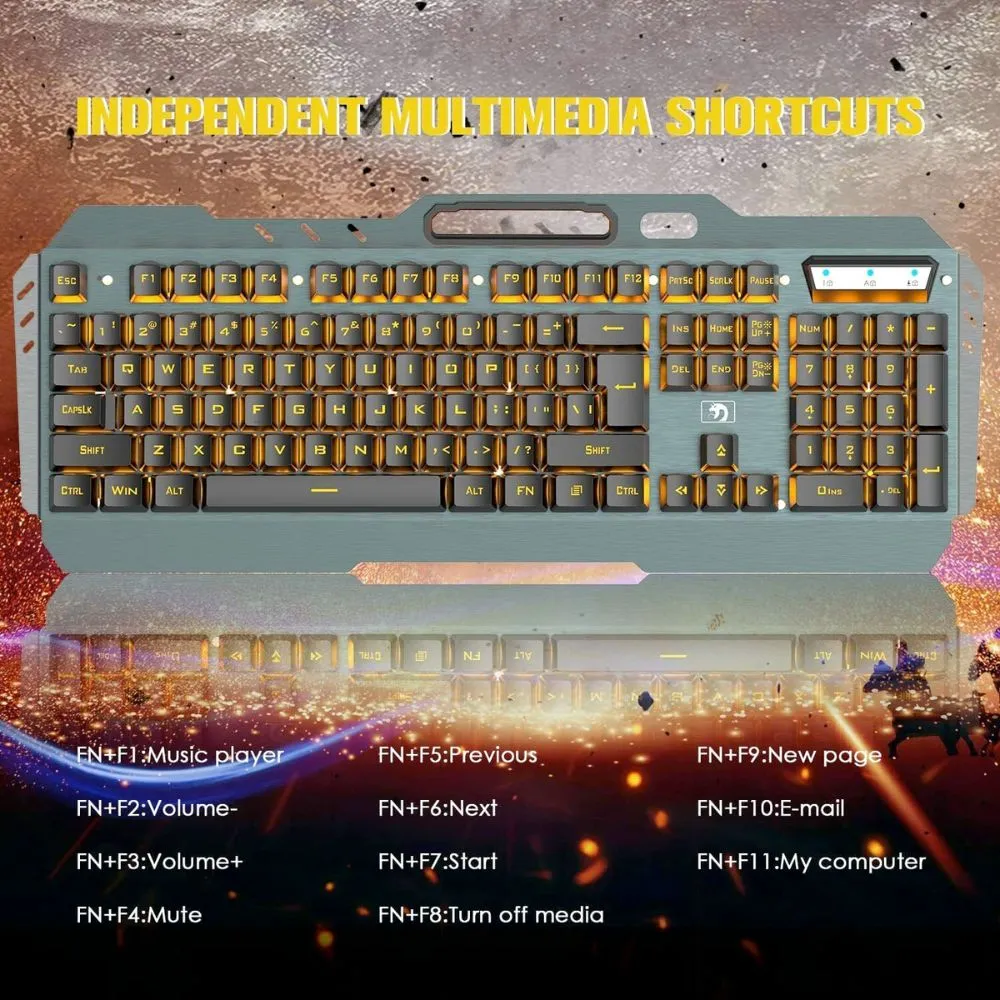 Ninja Dragon V1X PRO Wireless Metal Gaming Keyboard and Mouse Set