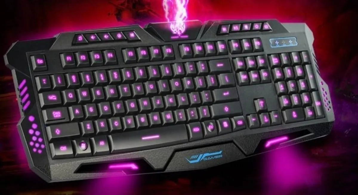 Ninja Dragons Z8V Wired 3 Backlight Ergonomics Gaming Keyboard