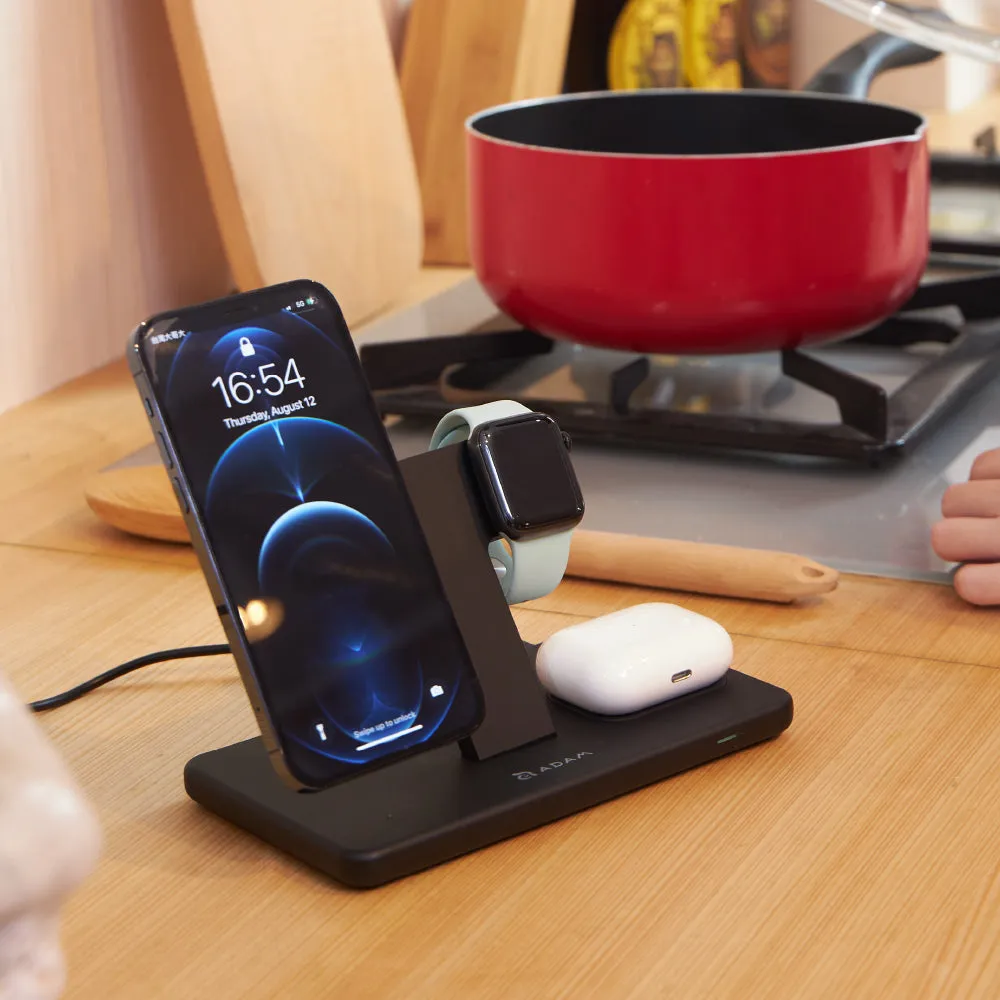 OMNIA M3 - Magnetic 3-in-1 Wireless Charging Station