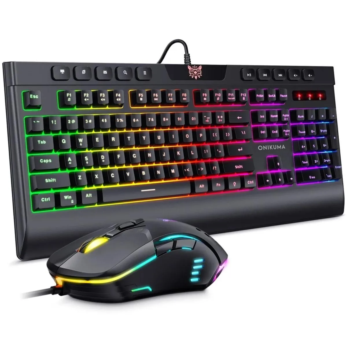 Onikuma G21   Cw902 Gaming Keyboard And Wired Mouse Group Rgb 6400 Decibel Autistic Featur