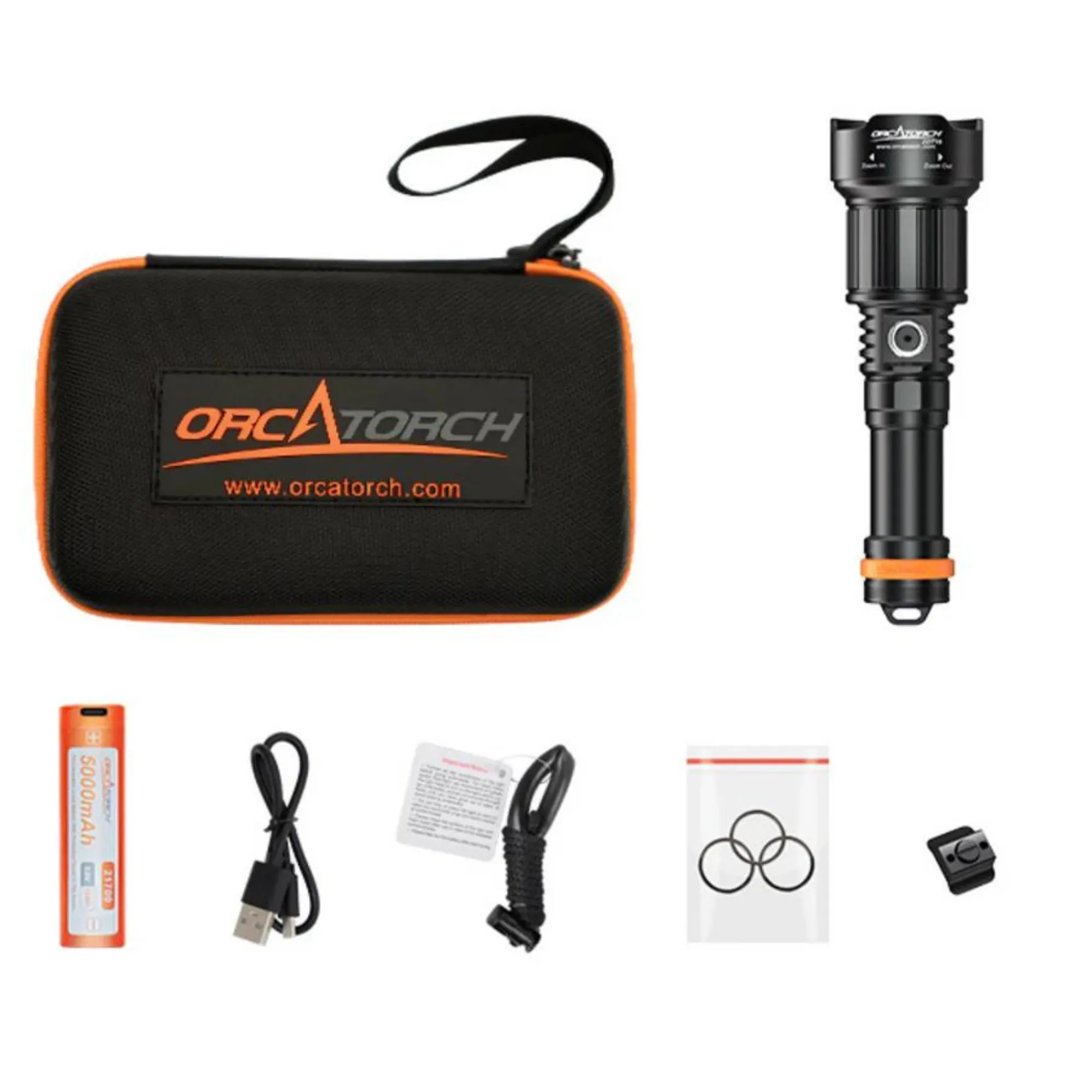 Orcatorch ZD710 Zoomable Dive Torch